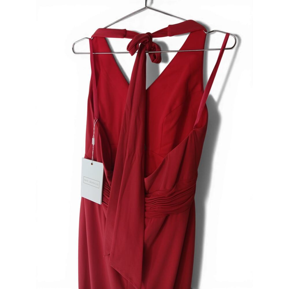 New with Tags Mac Duggal 76993 Faux Wrap Jersey Gown Cut Out Size 14W Party - Picture 16 of 16
